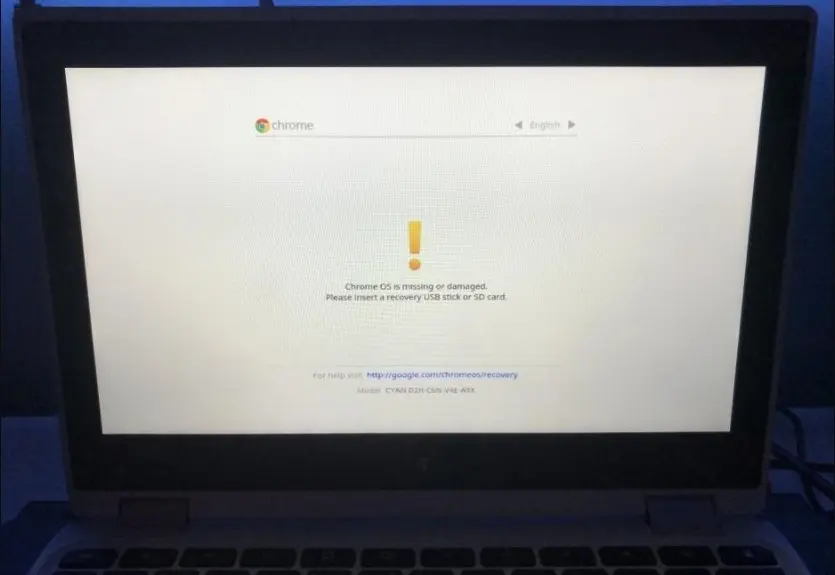 About the Chrome OS is Missing orDamaged Issue